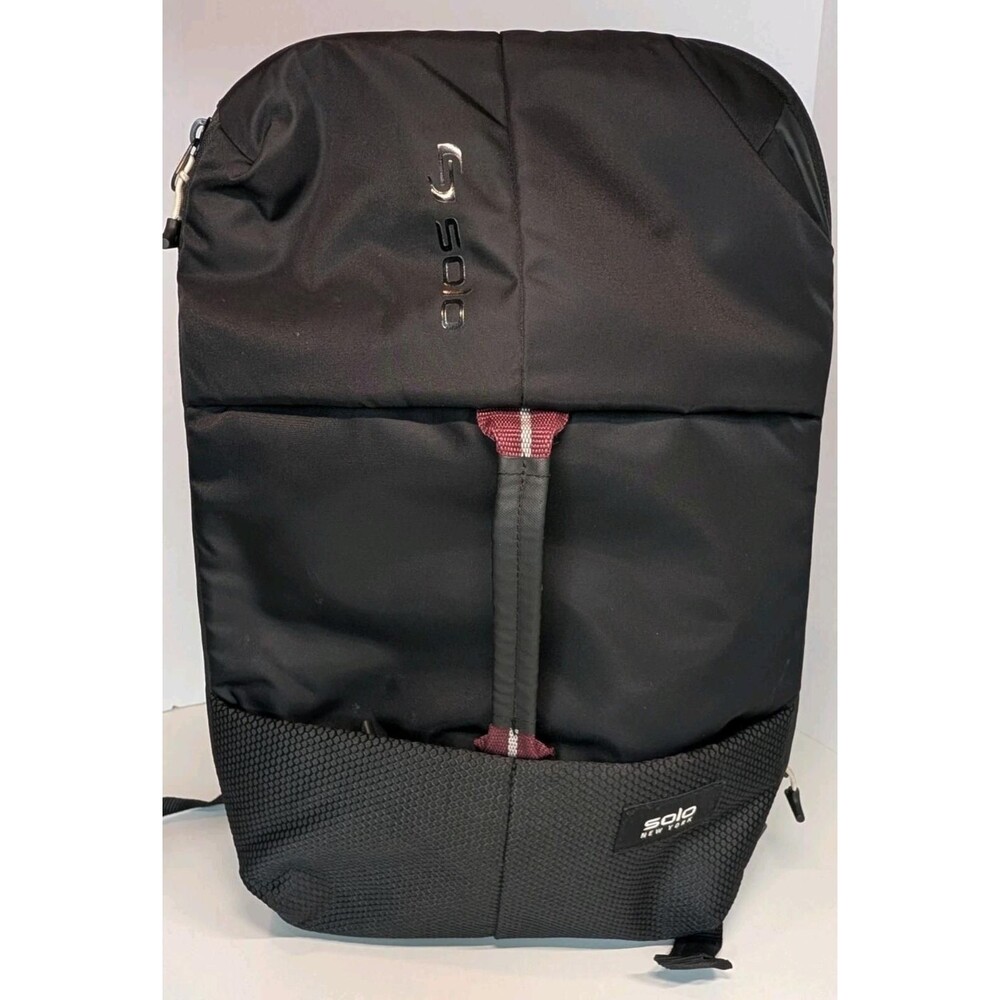 Solo New York Backpack Laptop Bag Black Convertible Hybrid Mesh Padded VAR600-4